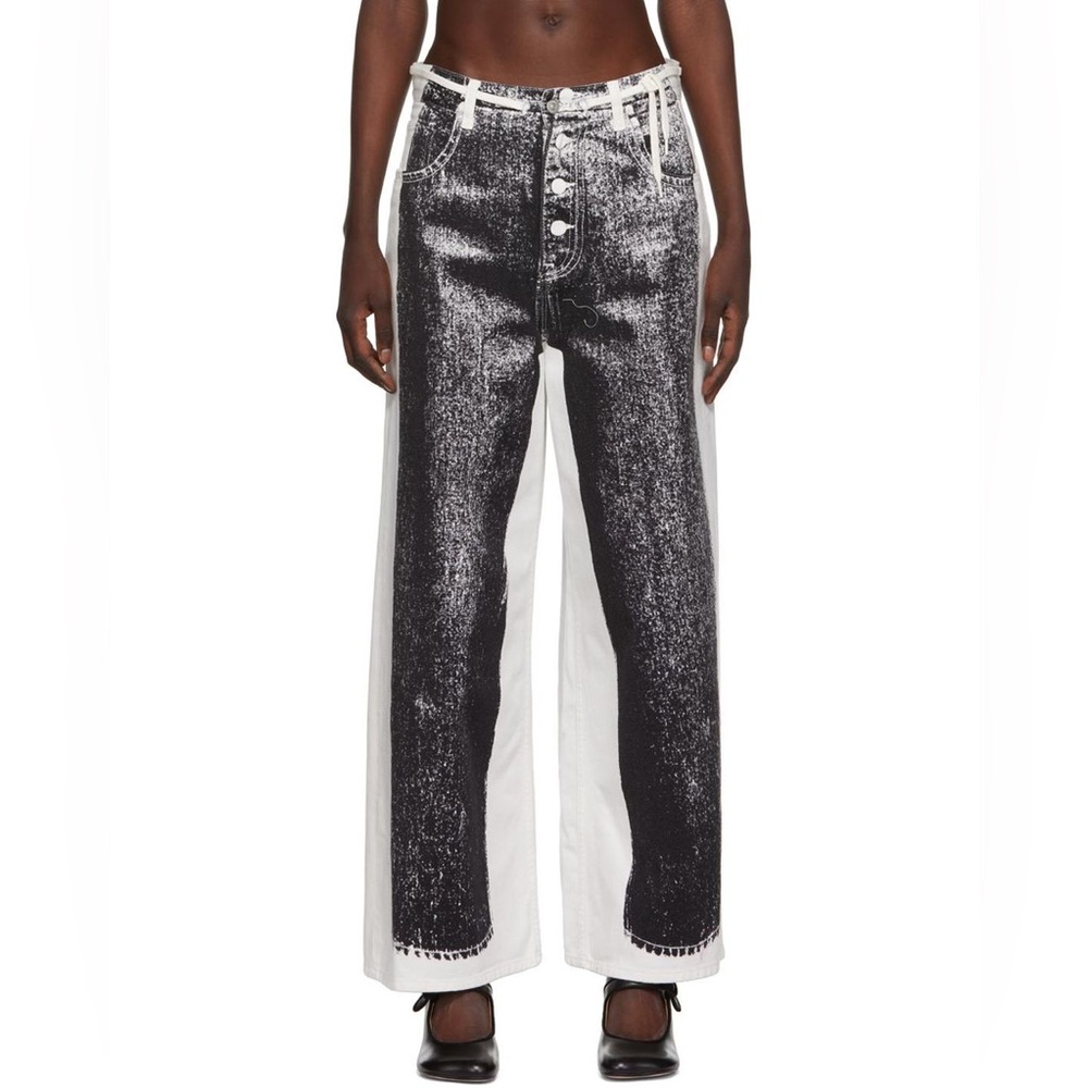 MM6 Madison Margiela Trompe L’Oeil Printed Jeans
